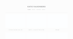 Desktop Screenshot of katiefalkenberg.com