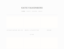 Tablet Screenshot of katiefalkenberg.com